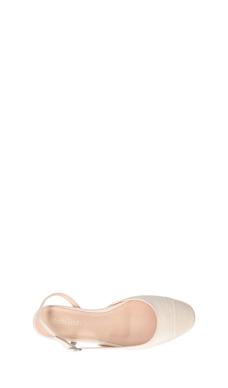 ROBERTA GINEPRI Slingback donna panna in pelle
