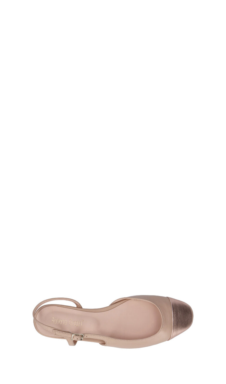 ROBERTA GINEPRI Slingback donna rosa in pelle