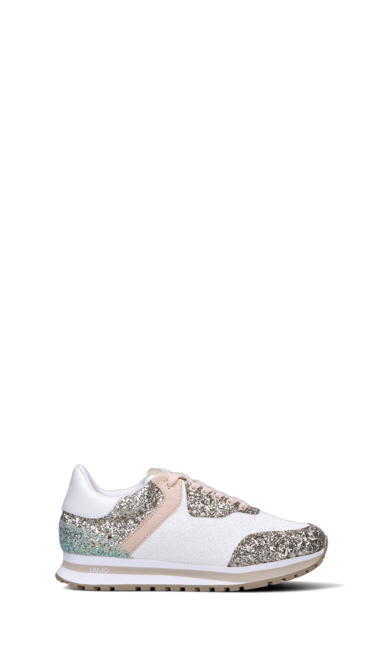 LIU JO Sneaker donna bianca/oro/rosa