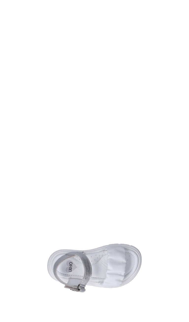 LIU JO Sandalo bimba bianco/argento in pelle