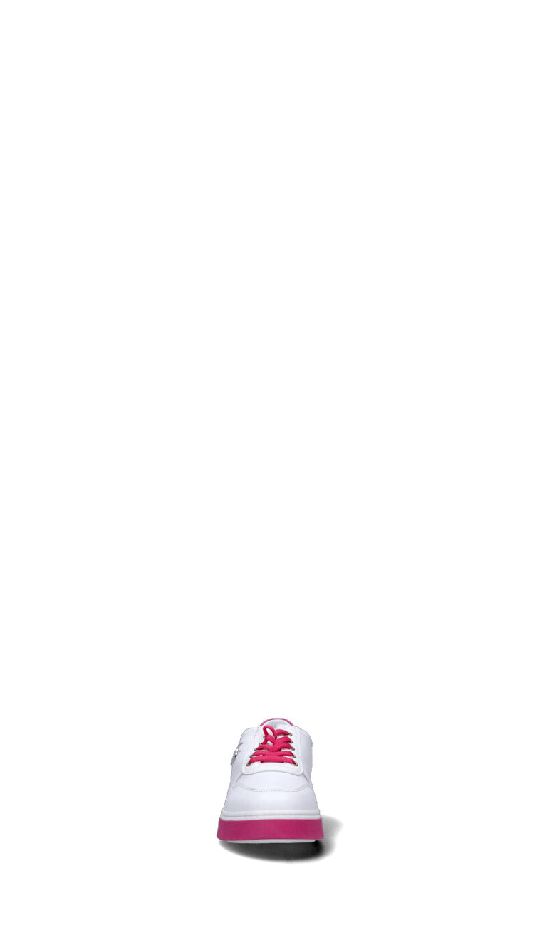 LIU JO Sneaker bimba bianca/fucsia in pelle