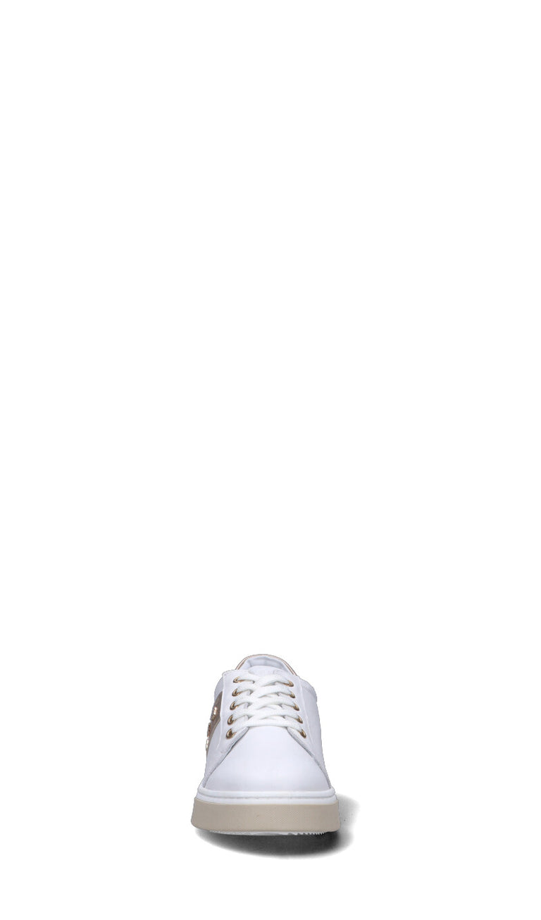 LIU JO Sneaker ragazza bianca/oro in pelle
