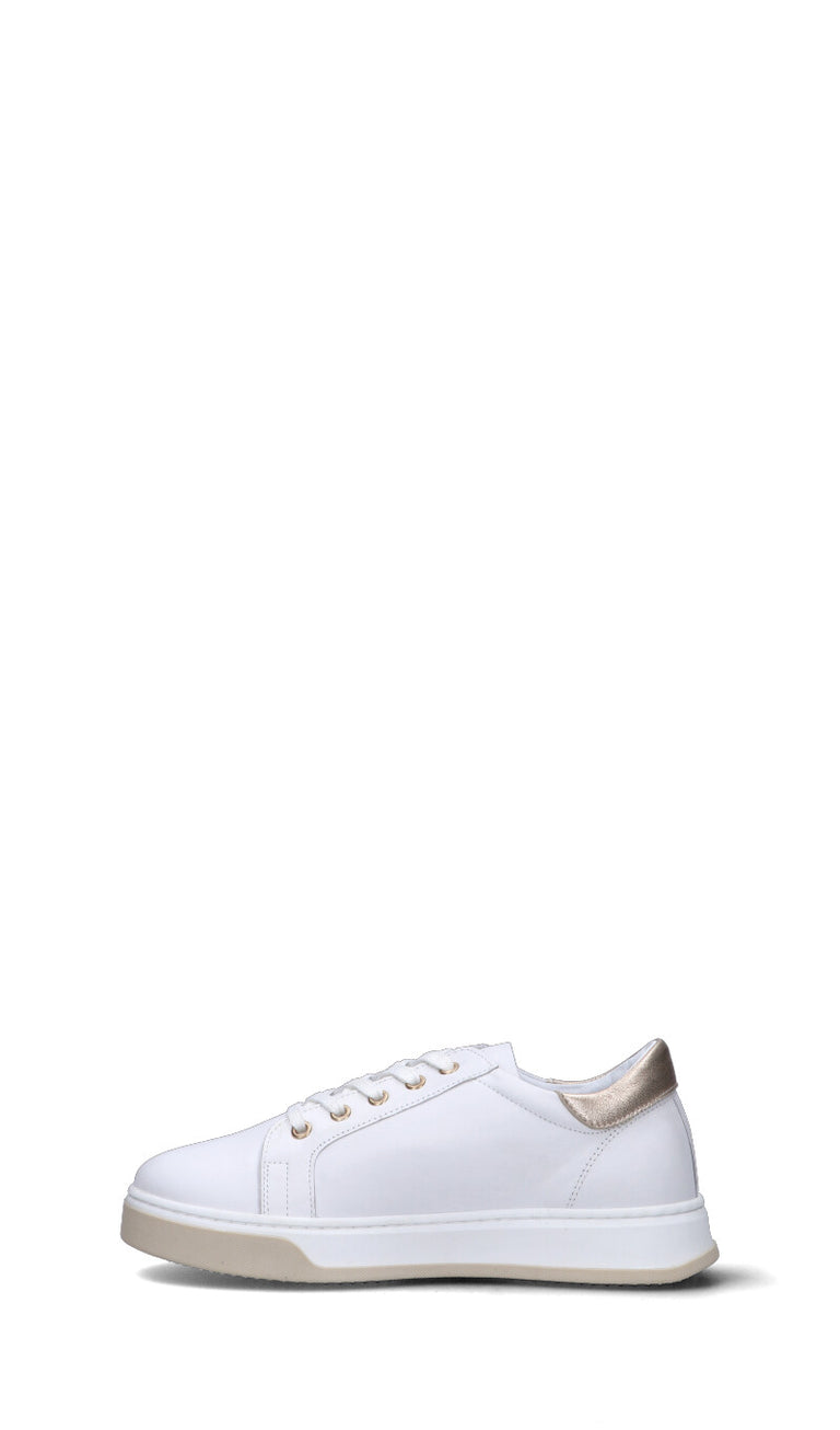 LIU JO Sneaker ragazza bianca/oro in pelle