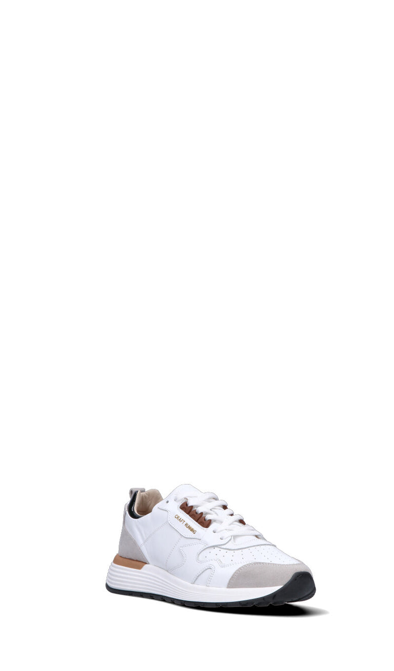 MOMA Sneaker uomo bianca/grigia in pelle