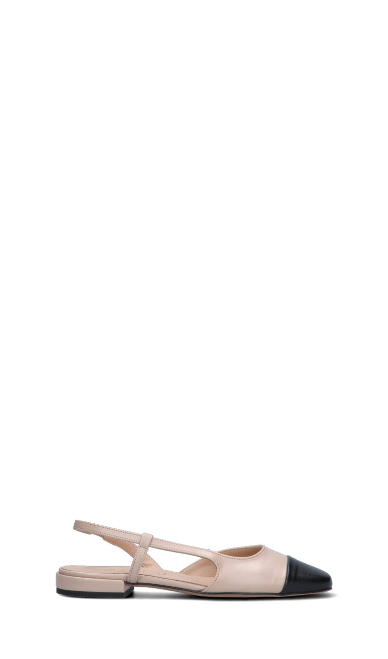 REBECCA VAN DIK Slingback donna nude/nera
