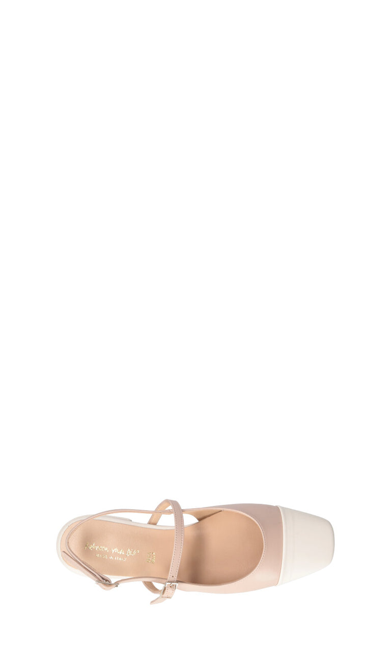 REBECCA VAN DIK Slingback donna beige