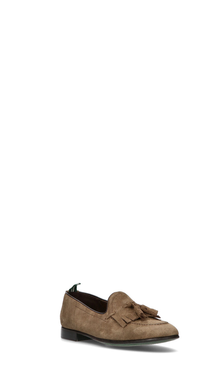 GREEN GEORGE Mocassino uomo grigio in suede