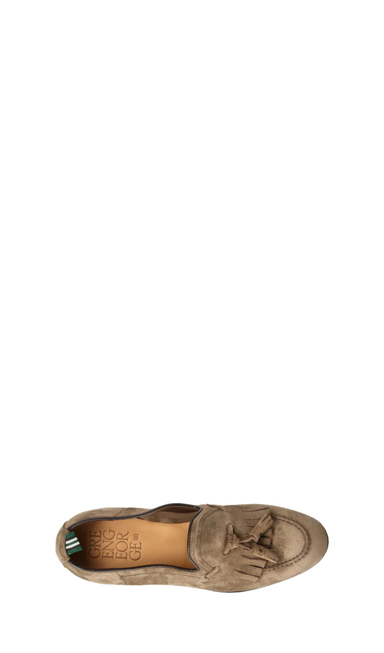 GREEN GEORGE Mocassino uomo grigio in suede