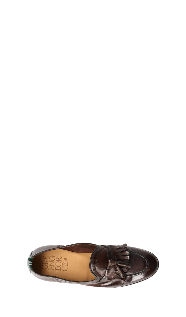 GREEN GEORGE Mocassino uomo marrone in pelle