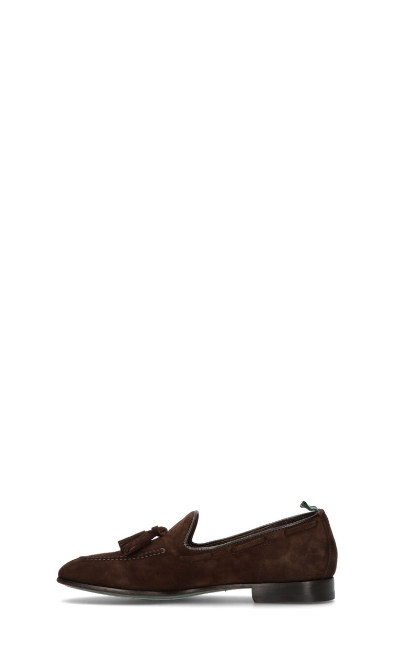 GREEN GEORGE Mocassino uomo marrone in suede