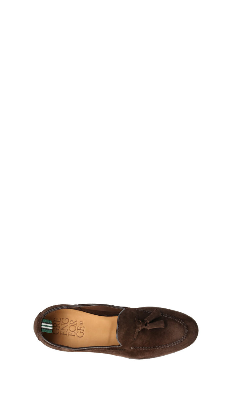 GREEN GEORGE Mocassino uomo marrone in suede