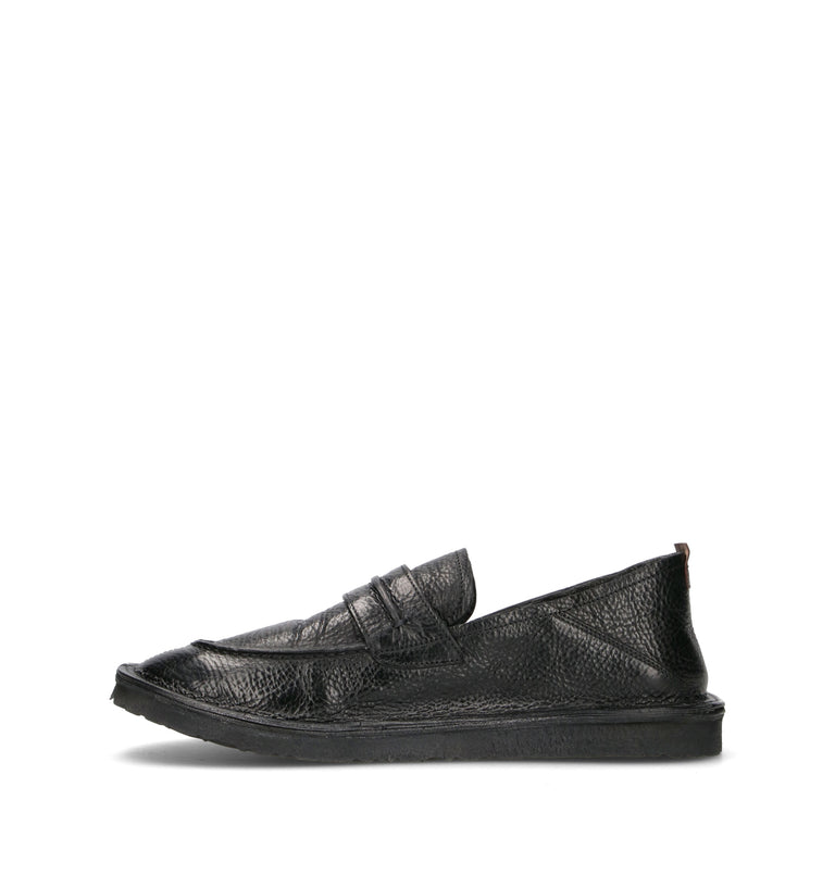 MOMA Mocassino uomo nero in pelle