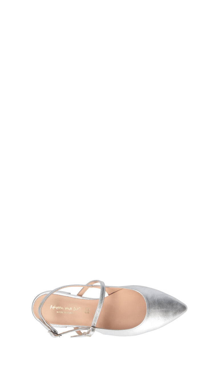 REBECCA VAN DIK Slingback donna argento