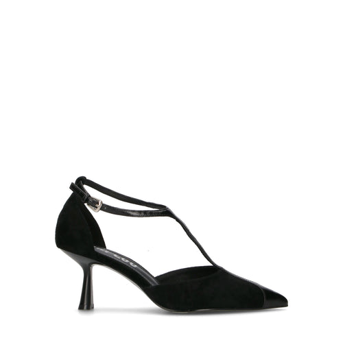 BIBI LOU Décolleté donna nero in suede
