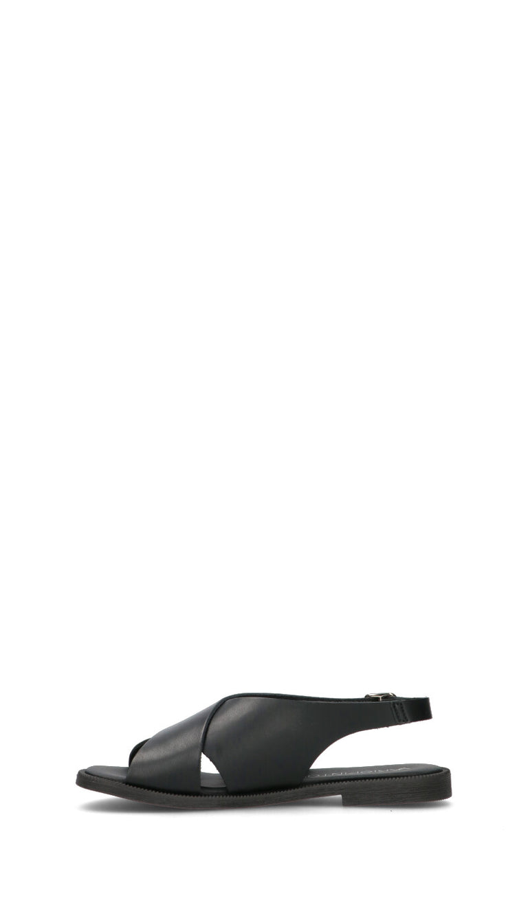 VARIOPINTO Sandalo donna nero in pelle