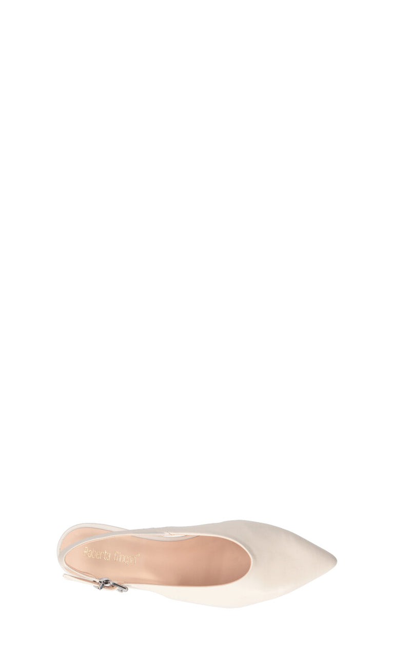 ROBERTA GINEPRI Slingback donna panna in pelle