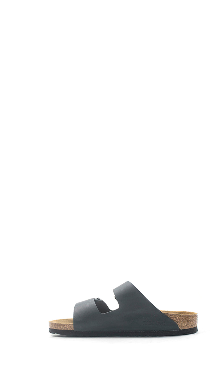 BIRKENSTOCK ARIZONA Ciabatta uomo nera in pelle
