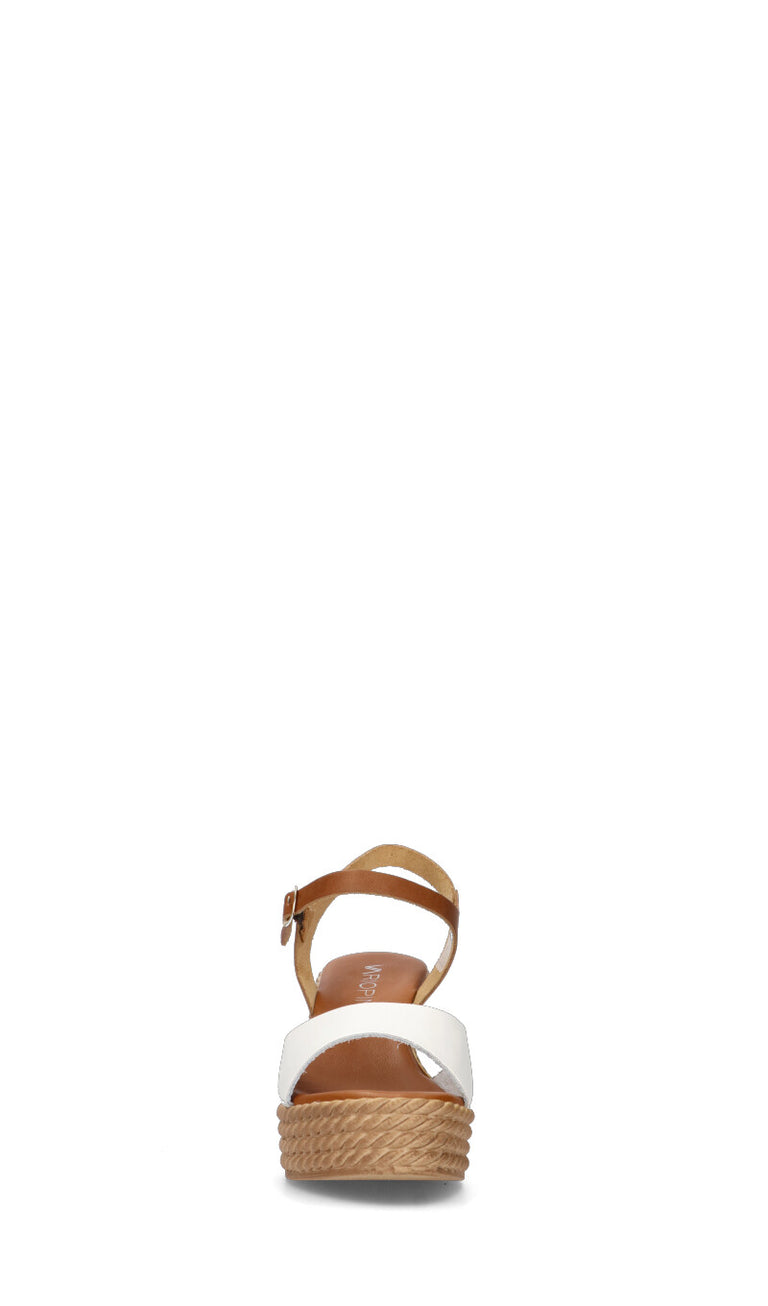 VARIOPINTO Sandalo donna bianco/cuoio
