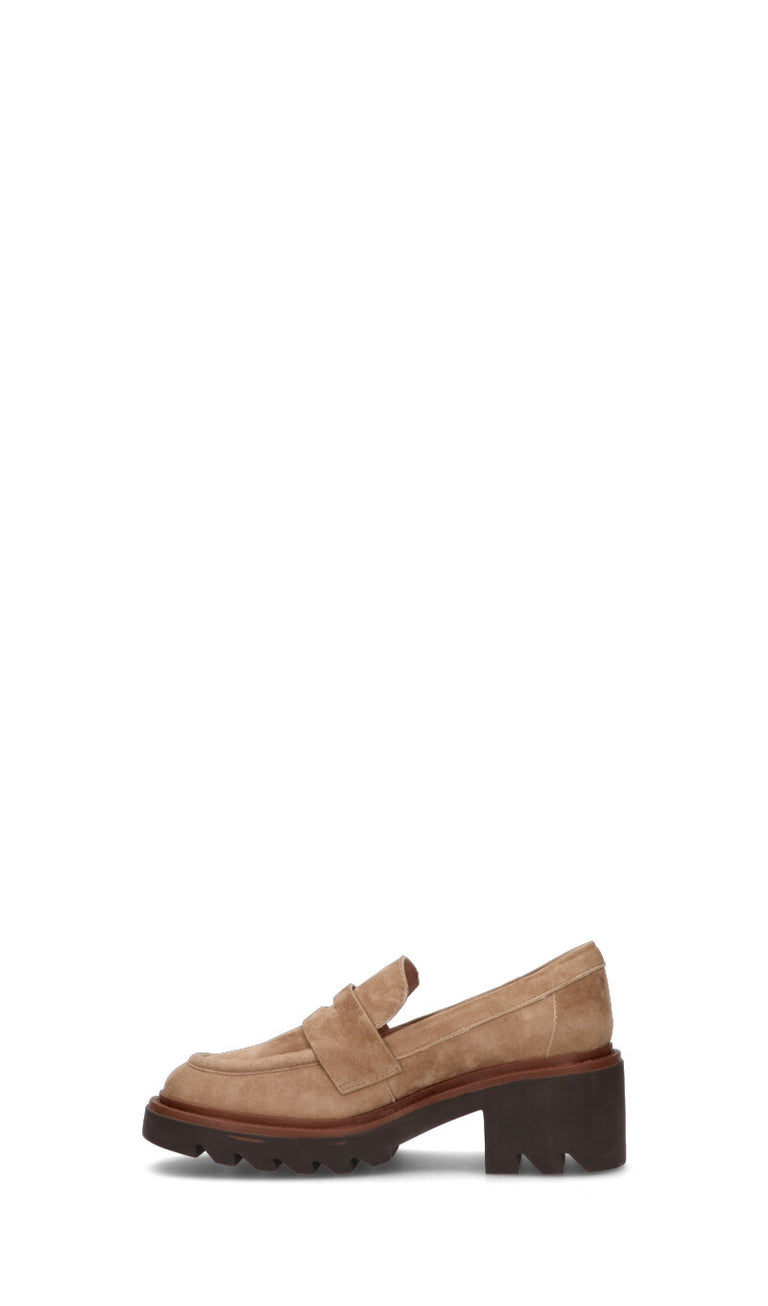 BIBI LOU Mocassino donna taupe in suede