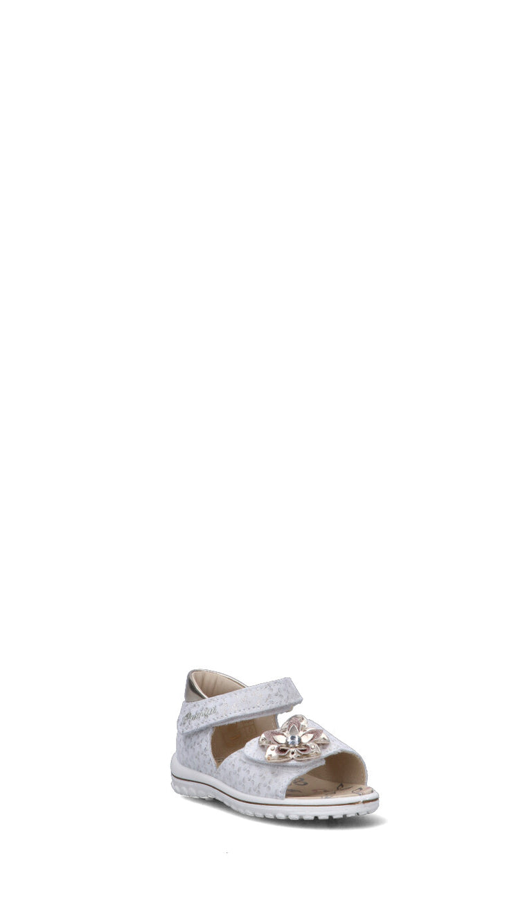 PRIMIGI Sandalo bimba bianco/oro in pelle