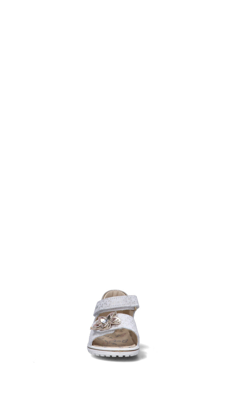 PRIMIGI Sandalo bimba bianco/oro in pelle
