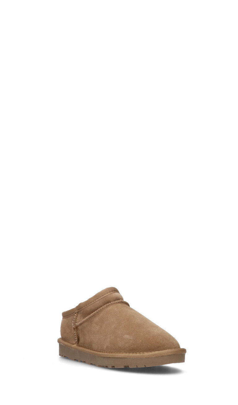 EMIDI' Stivaletto pelo donna toffee in suede
