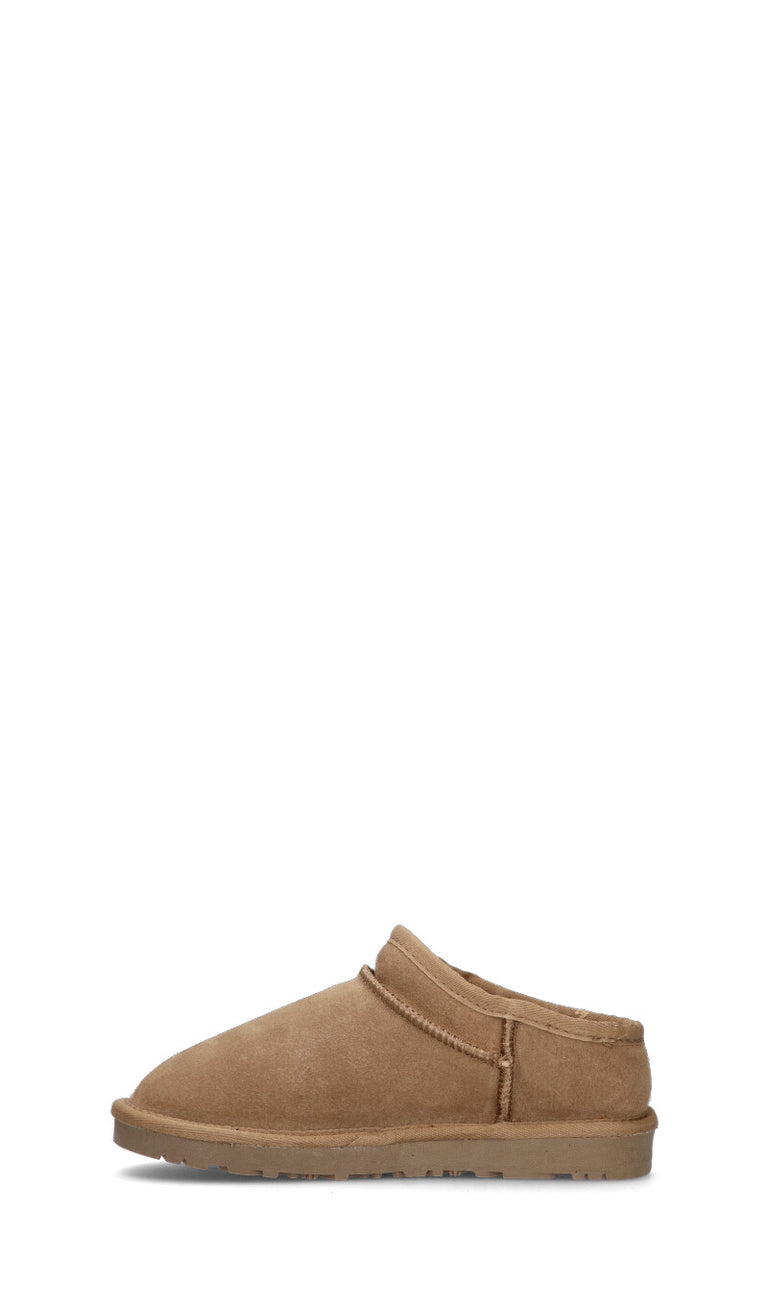 EMIDI' Stivaletto pelo donna toffee in suede