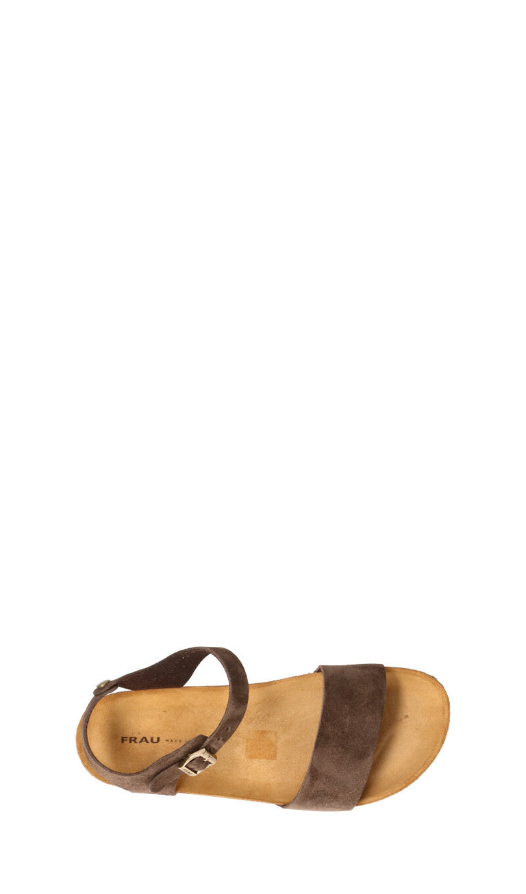 FRAU Sandalo donna marrone in suede
