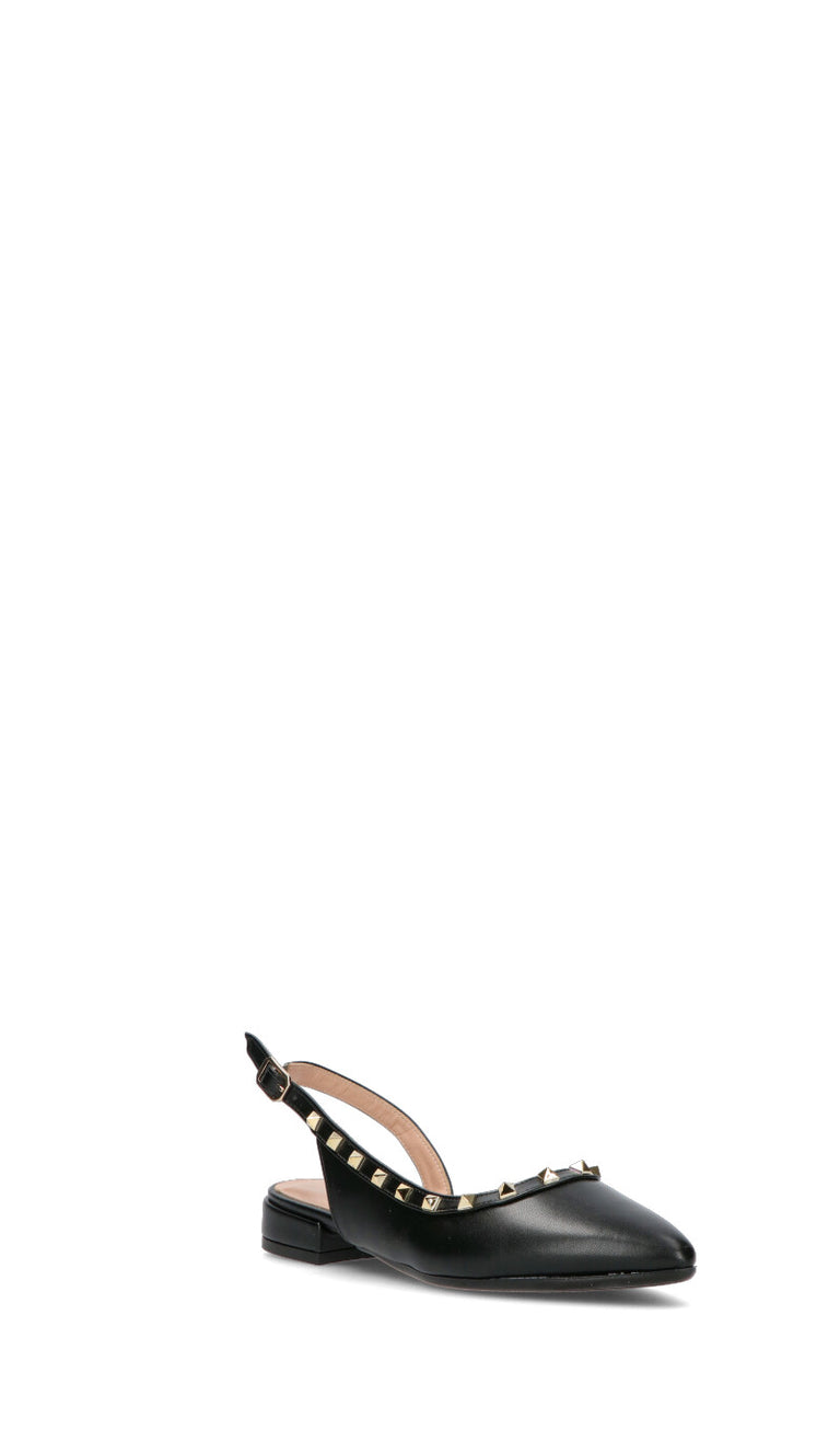 PERLAMARINA Slingback donna nera in pelle