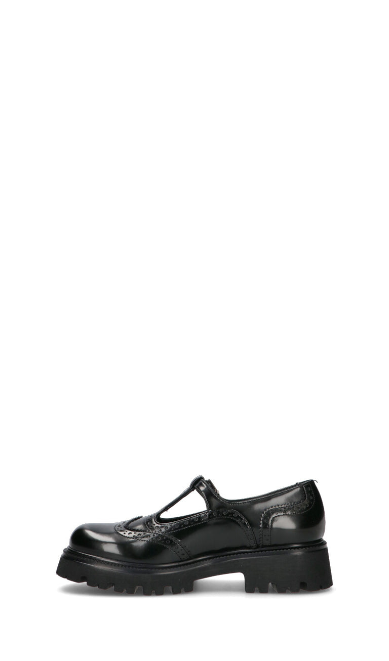 REBECCA VAN DICK Mocassino donna nero in pelle