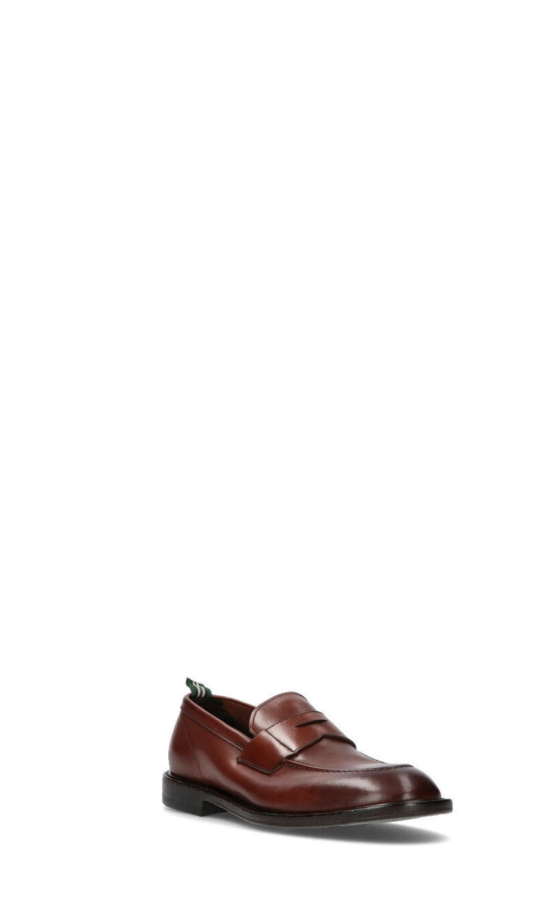 GREEN GEORGE Mocassino uomo marrone in pelle