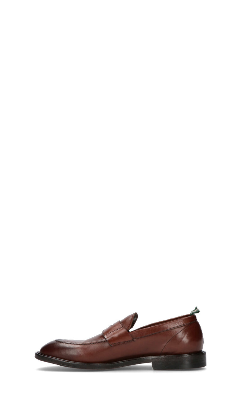 GREEN GEORGE Mocassino uomo marrone in pelle