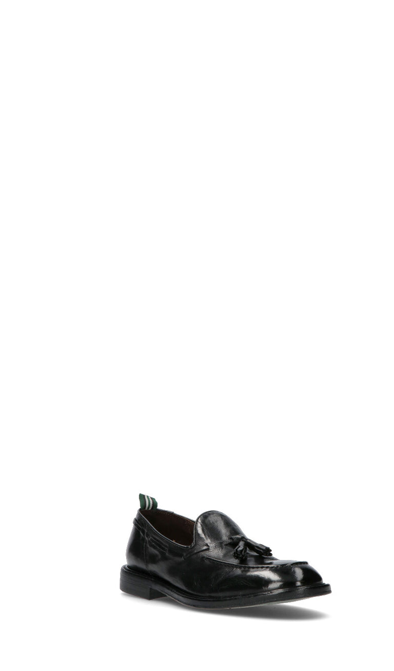 GREEN GEORGE Mocassino uomo nero in pelle