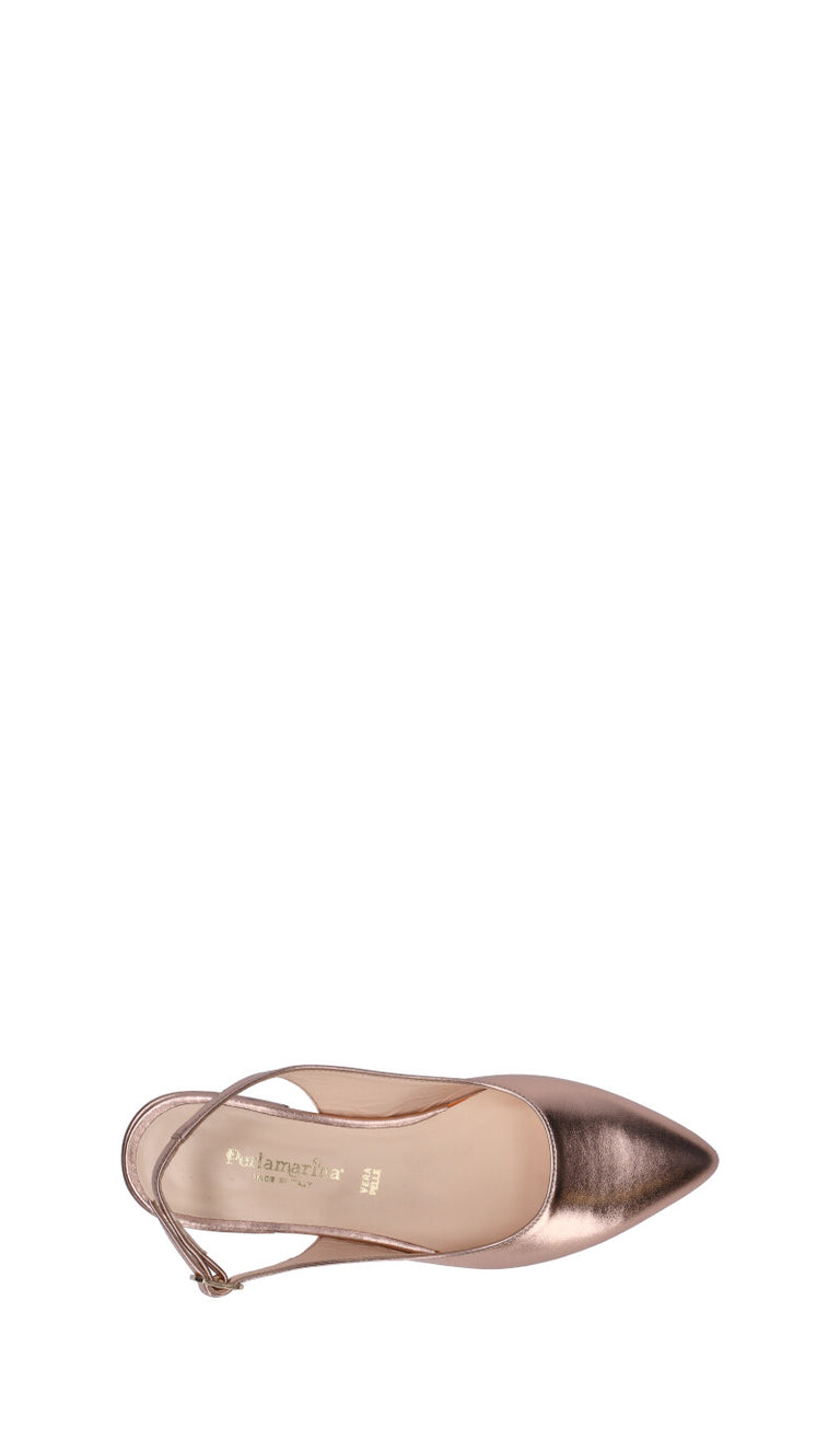 PERLAMARINA Slingback donna rosa in pelle