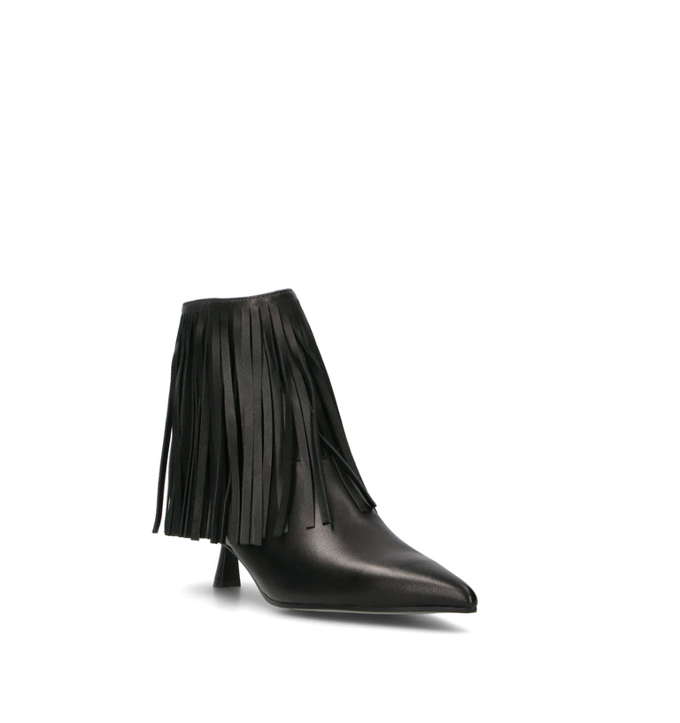 BIBI LOU Tronchetto donna nero in pelle