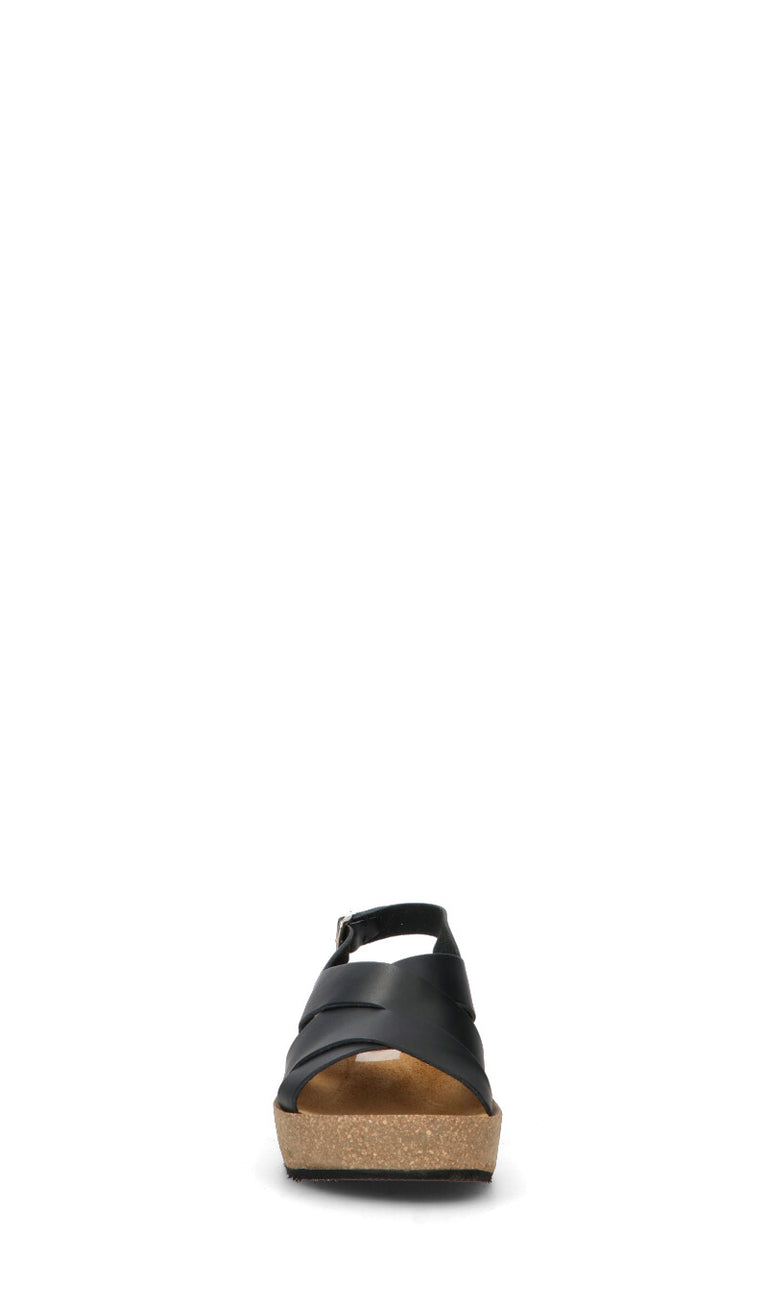 FRAU Sandalo donna nero in pelle