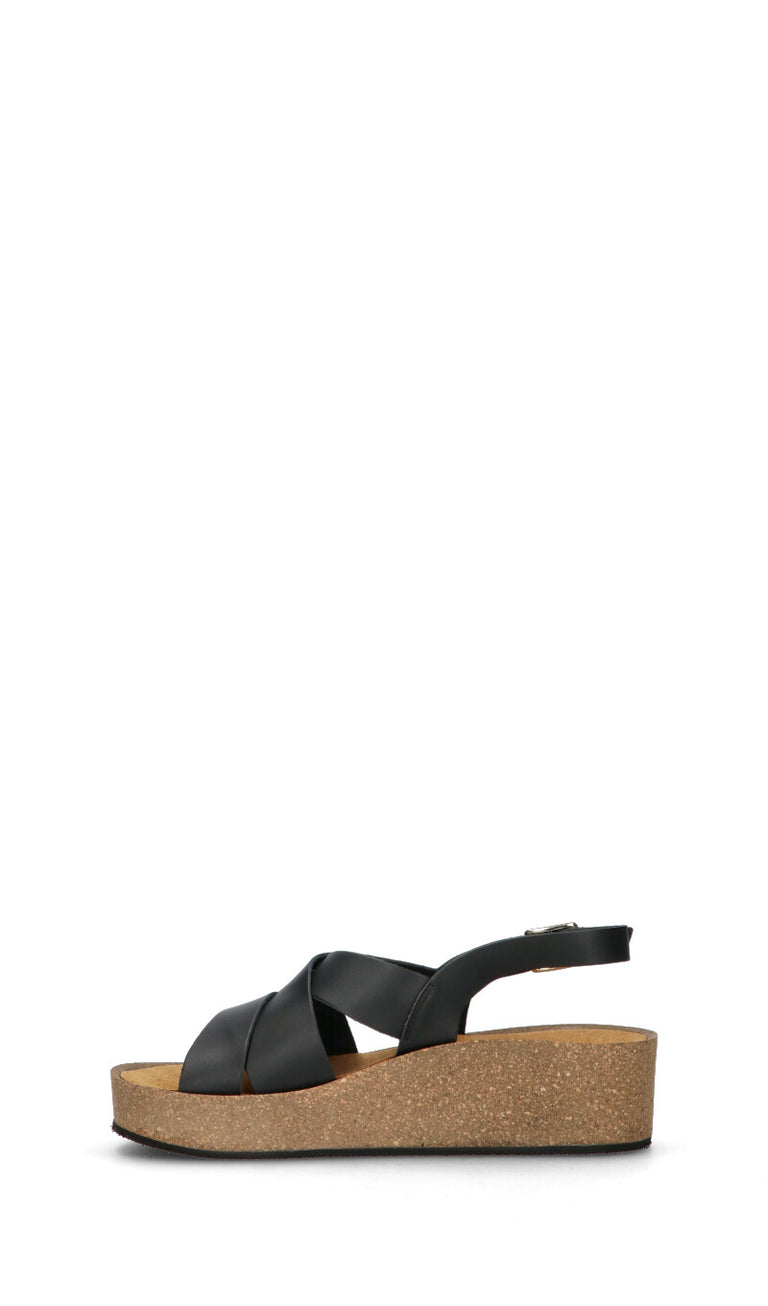 FRAU Sandalo donna nero in pelle