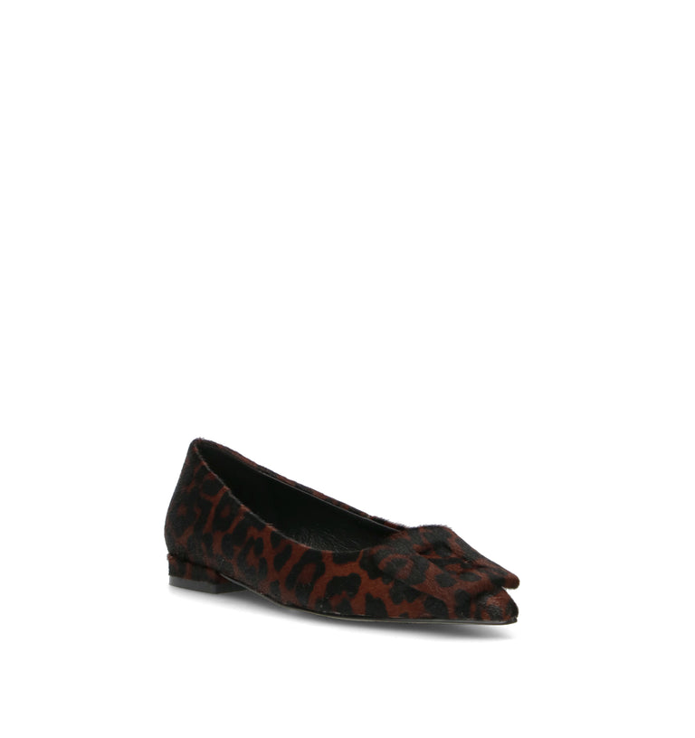 BIBI LOU Ballerina donna leopardata in cavallino