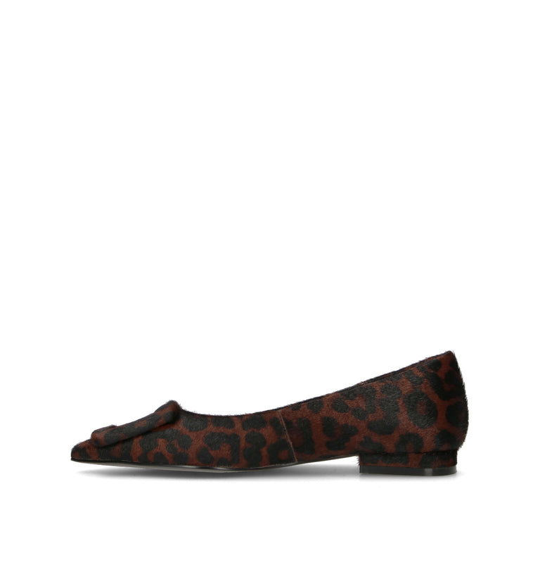 BIBI LOU Ballerina donna leopardata in cavallino