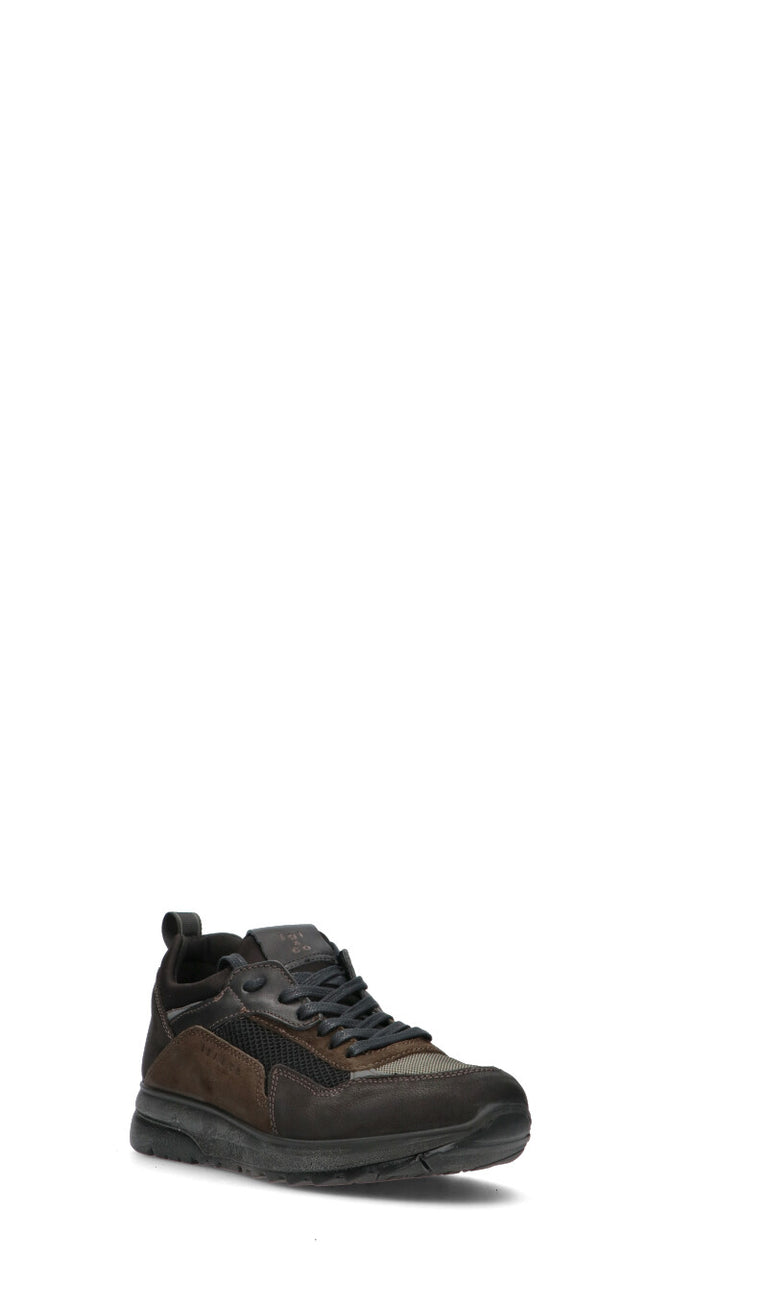 IGI&CO Sneaker uomo nera/marrone in suede
