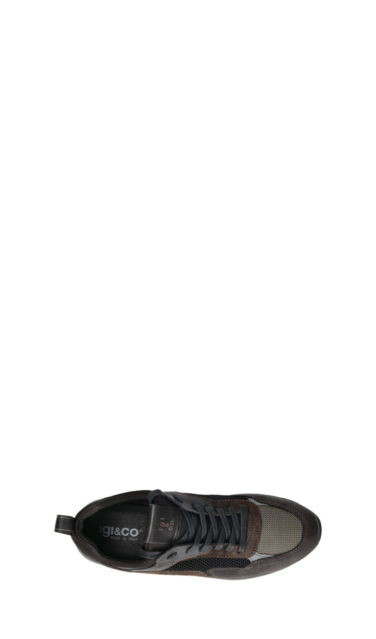 IGI&CO Sneaker uomo nera/marrone in suede