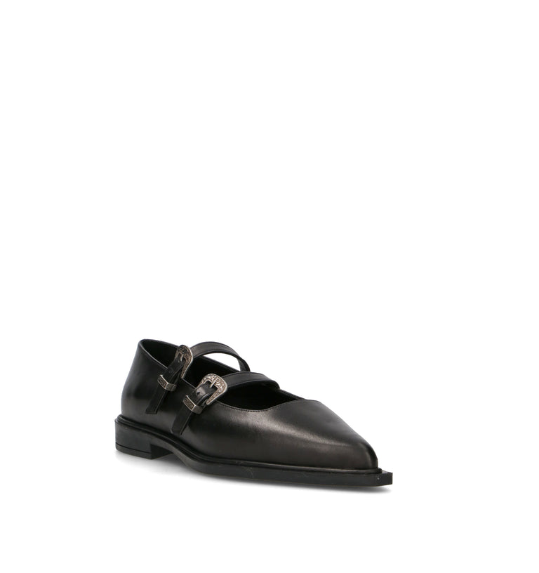 PIXY Ballerina donna nera in pelle