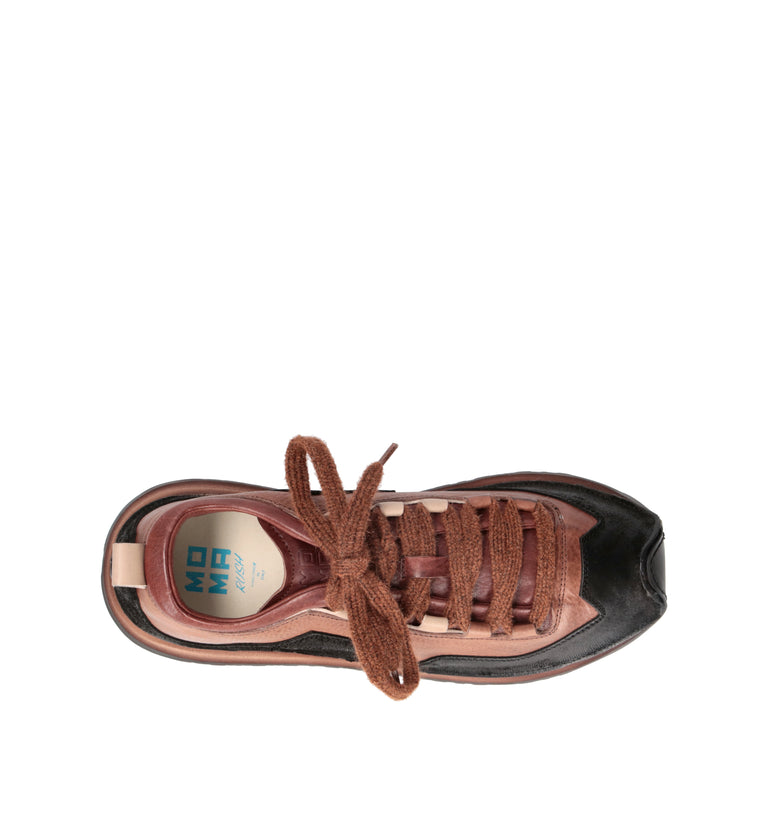 MOMA Sneaker uomo cuoio in pelle