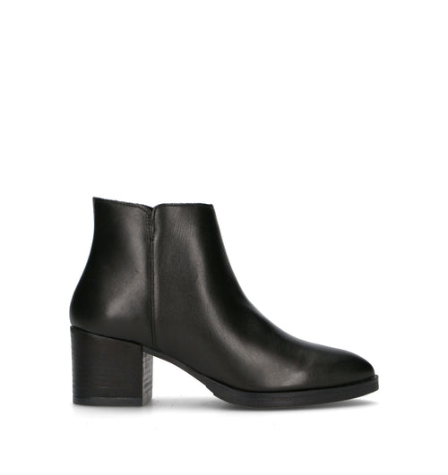 VARIOPINTO Tronchetto donna nero in pelle