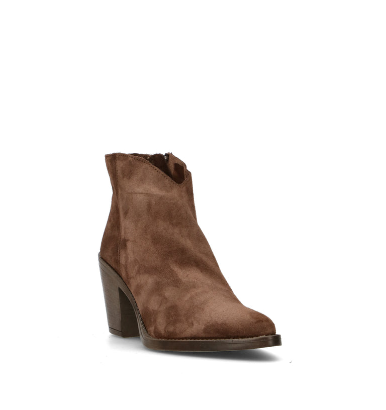 VARIOPINTO Tronchetto donna marrone in suede