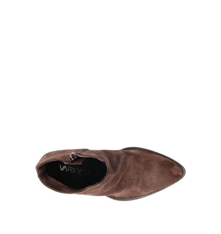 VARIOPINTO Tronchetto donna marrone in suede