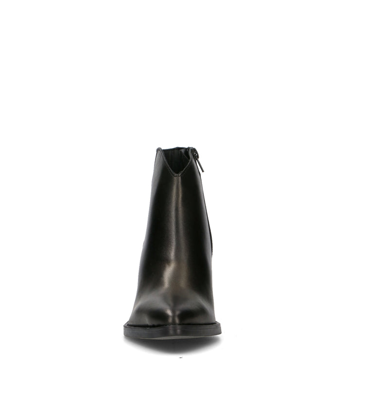 VARIOPINTO Tronchetto donna nero in pelle