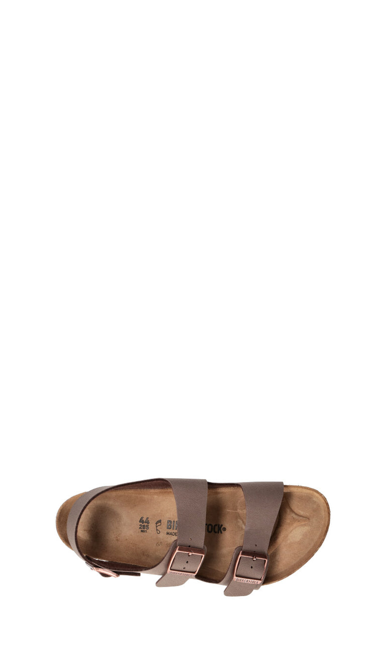 BIRKENSTOCK MILANO BS Ciabatta uomo marrone in pelle