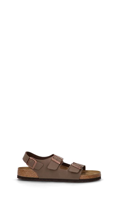 BIRKENSTOCK MILANO BS Ciabatta uomo marrone in pelle