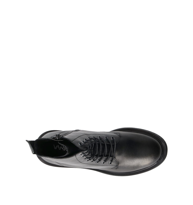 VARIOPINTO Anfibio donna nero in pelle
